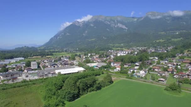 Aerial View Mont Coche France — Stok video