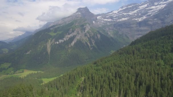 Vista Aérea Del Col Croix Suiza — Vídeo de stock