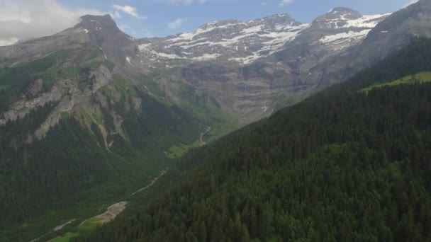 Widok Powietrza Pułkownika Croix Szwajcaria — Wideo stockowe