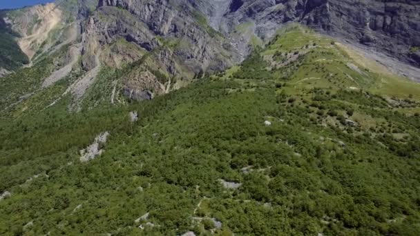 Beautiful Aerial View Flying Autoroute Maurienne France — Stok Video