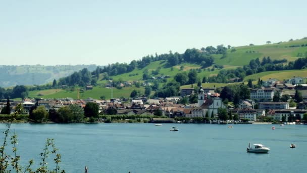 Brienzersee Switzerland Bleached Bypass — Stockvideo
