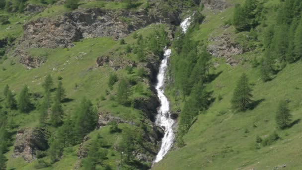 Faszinierender Blick Auf Den Wasserfall Natur Und Reisehintergrund — Stockvideo