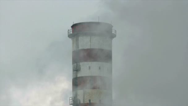 Imágenes Del Entorno Contaminante Industrial Fábrica — Vídeos de Stock
