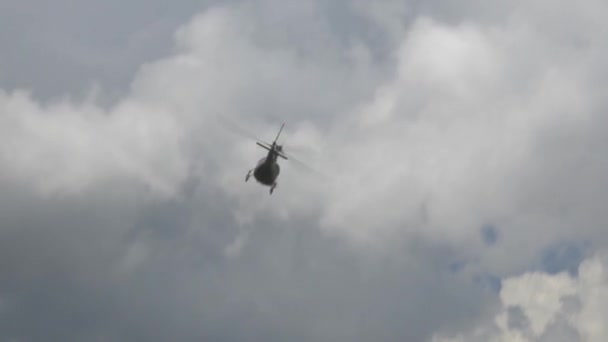 Restonica Vadisi Korsika Daki Helikopter — Stok video