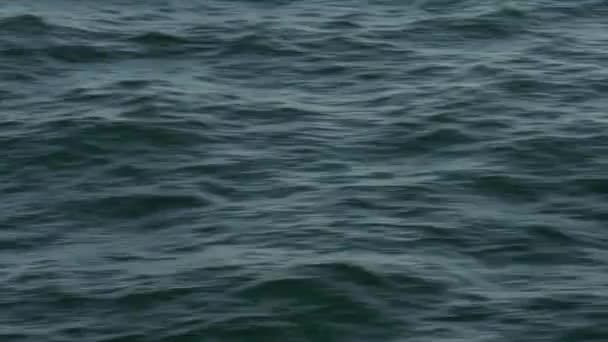 海浪冲刷的海水表面 — 图库视频影像