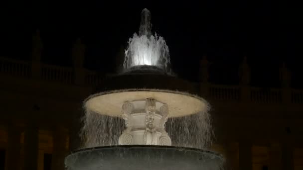 Fontana Fiumi Rome Vatican Italie — Video