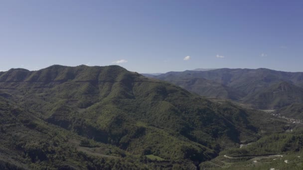 Aerial Epic Skrapar Landscapes Mountains Albania — Stok Video