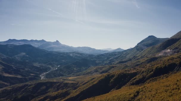 Aerial Epic Skrapar Landscapes Mountains Albania — Stock Video