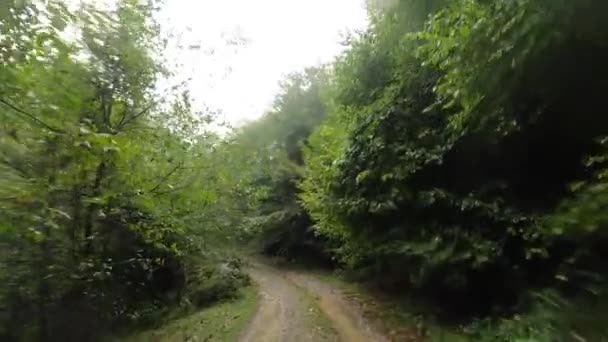 Driving Offroad Theth Shkodra Bad Weather Conditions Albania Inglés Conducir — Vídeo de stock