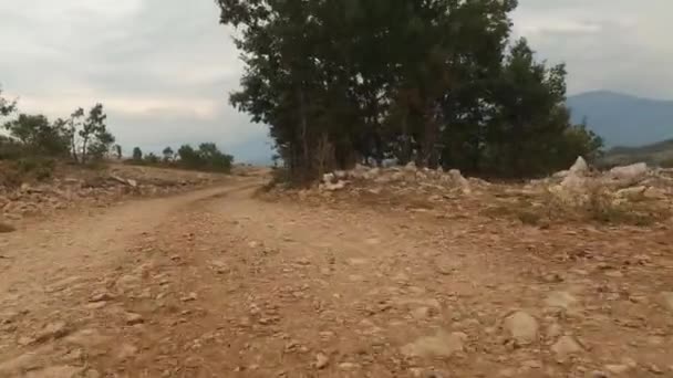 Arnavutluk Offroad Drive Pashtrik Platosu — Stok video