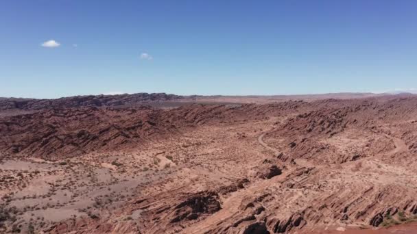 Hermosa Vista Aérea Valle Encantado Argentina — Vídeos de Stock