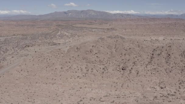 Schöne Luftaufnahme Valle Encantado Argentinien — Stockvideo