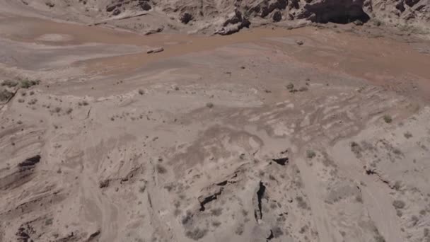 Красивый Вид Воздуха Valle Encantado Аргентина — стоковое видео