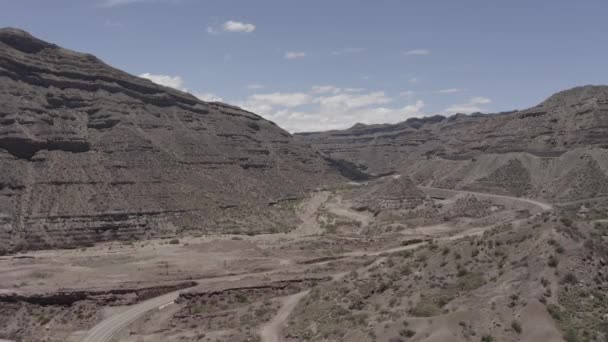 Повітря Ущелина Валле Луна Аргентина — стокове відео