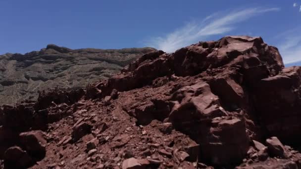 Aerial Gorge Valle Luna Argentína — Stock videók
