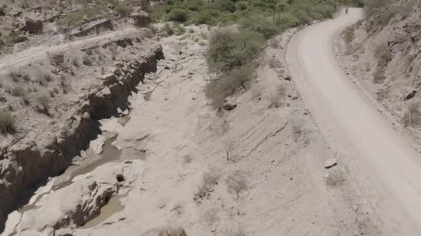 Belen Arjantin Çevresindeki Dağ Sıralarının Hava Görüntüsü — Stok video