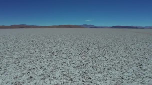 Vista Aérea Salar Del Hombre Muerto Salt Pan Argentina — Vídeo de Stock
