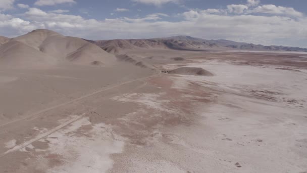 Прекрасный Вид Воздуха Salar Pocitos Аргентина — стоковое видео