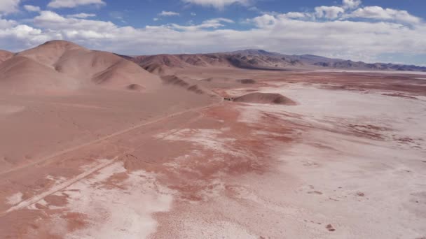 Vacker Utsikt Över Luften Salar Pocitos Argentina — Stockvideo