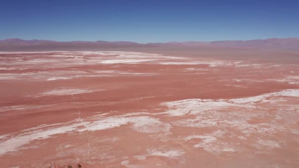Beautiful Aerial View Salar Pocitos Argentina — Stock Video