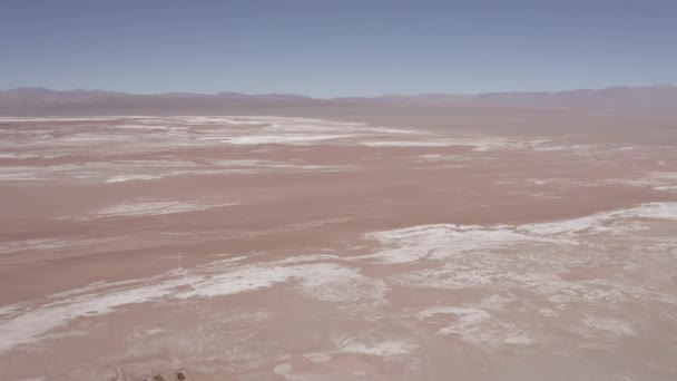 Schöne Luftaufnahme Salar Pocitos Argentinien — Stockvideo
