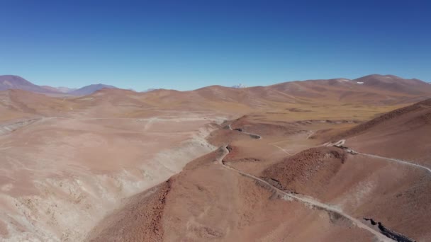 Hermosa Vista Aérea Vista Del Llullaillaco Salar Arizaro Argentina — Vídeos de Stock