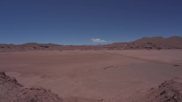 Prachtig Uitzicht Deserto Del Diablo Tolar Grande Argentinië — Stockvideo