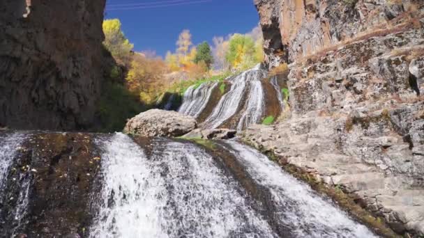 Водоспад Джермук Вірменія Фоні Природи — стокове відео