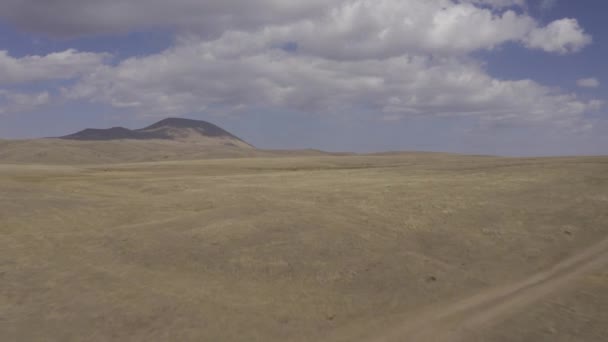 Luchtfoto Hooglanden Armenië Natuur Achtergrond — Stockvideo
