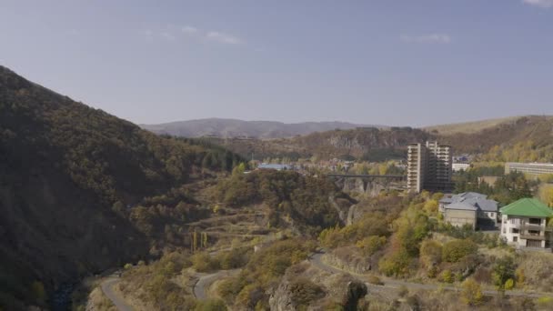 Aerail Drone Uitzicht Prachtige Natuur Landsacpe Met Bergen Armenië — Stockvideo