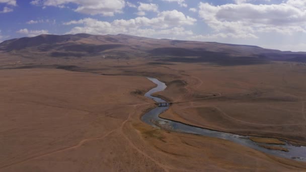 Aerial Argichi River Lake Arménie — Stock video