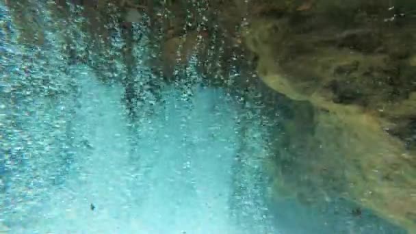 Underwater Vorotan Hot Springs Armenia — Stock Video