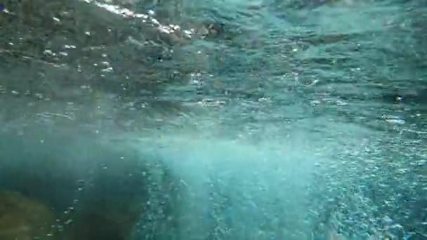 Underwater Vorotan Hot Springs Armenia — Stock Video