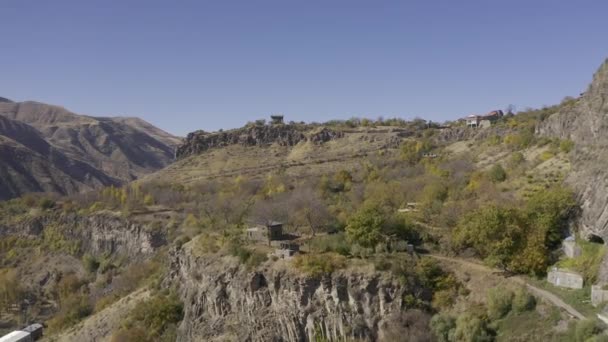 Aerial Symphony Stones Armenia — Stock Video