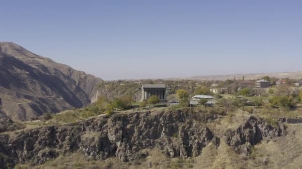 Flygfoto Garnis Tempel Armenien — Stockvideo