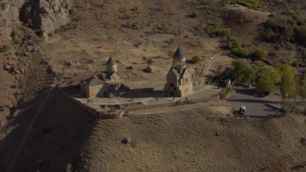 Lotnictwo Klasztor Norawank Armenia — Wideo stockowe
