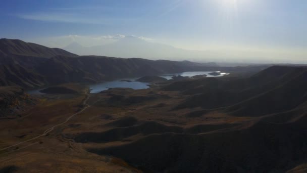 アザット貯水池 マウント アララート アルメニア — ストック動画