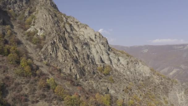 Aerial View Tatev Canyon Armenia — Stock Video