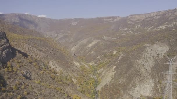 Αεροφωτογραφία Του Tatev Canyon Αρμενία — Αρχείο Βίντεο