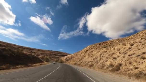 Ermeni Yollarında Araba Kullanmak Arabadan Manzara — Stok video