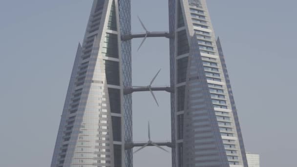 Manama Bahrain World Trade Center — Stockvideo