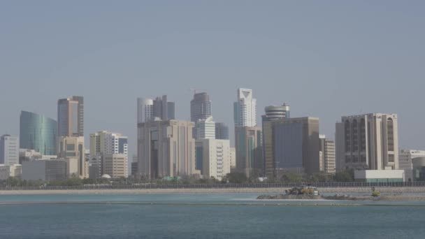 Blick Auf Manama Skyline Bahrain — Stockvideo