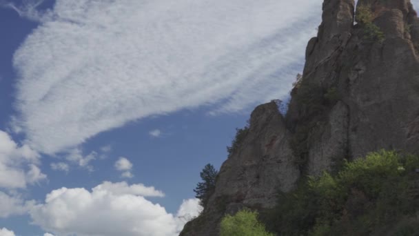 Aérea Belogradchik Fortaleza Rocas Bulgaria — Vídeos de Stock