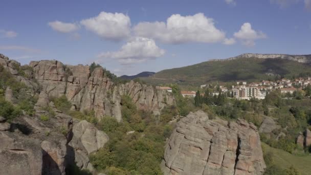 Belogradchik Fortress Rocks View Bulgaria — Stock Video
