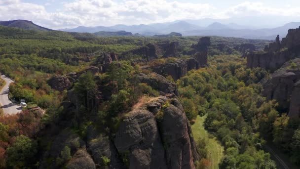 Belogradchik Fortaleza Rocas Vista Bulgaria — Vídeos de Stock