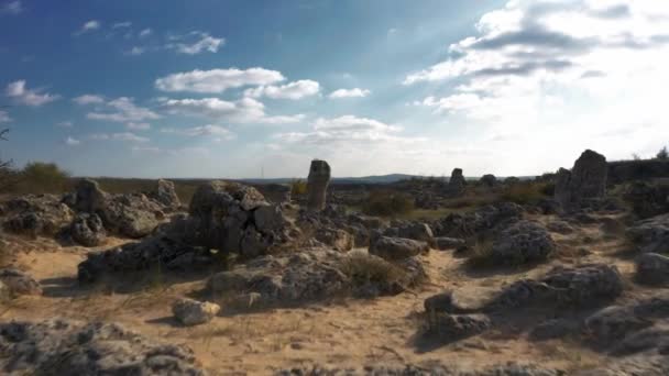 Kamenný Les Pobiti Kamani Bulharsko — Stock video