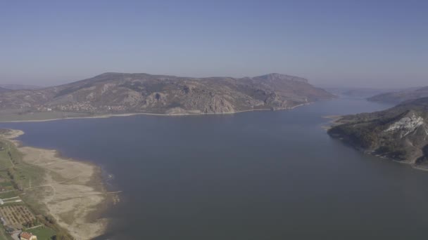 Aerial Drone View Arda River Zornitsa Bulgaria — Stock Video