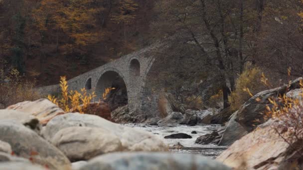 Pohled Ďáblův Most Nebo Džawolský Most Bulharsku — Stock video