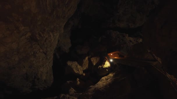 デビルズ スロート洞窟 ブルガリア — ストック動画