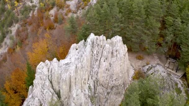 トラキアのカルト複合体またはスカリの空中ビュー ブルガリア — ストック動画